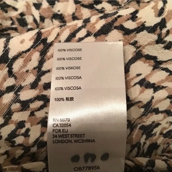 Free people Leopard Print Ruffle wrap Dress- - Picture 6 of 7